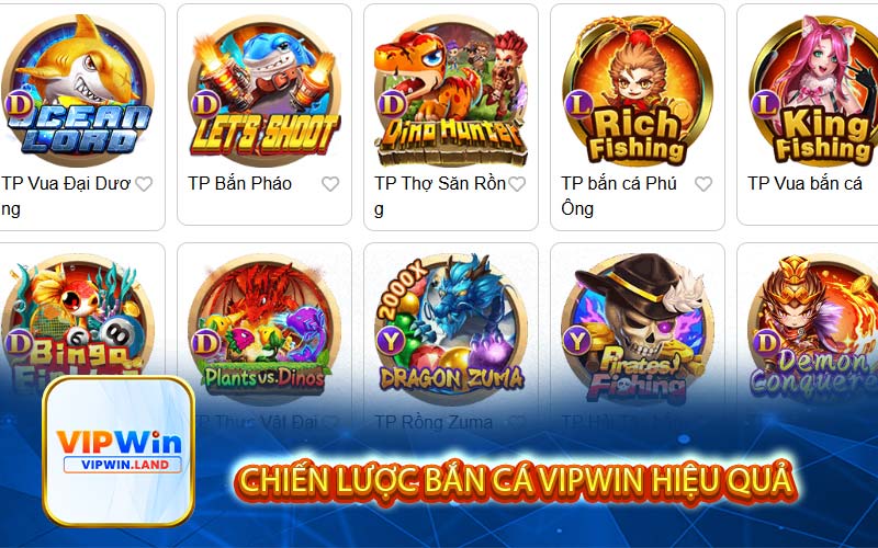 Chiến lược bắn cá Vipwin hiệu quả