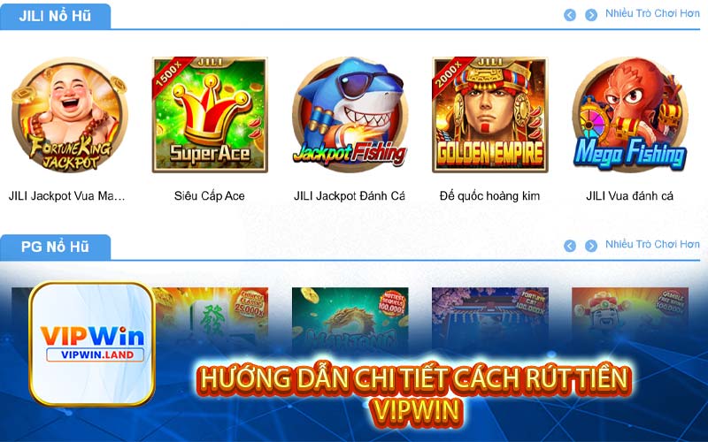 Hướng dẫn chi tiết cách rút tiền Vipwin