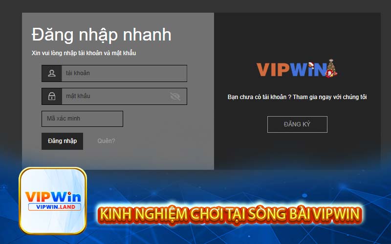 Kinh nghiệm chơi tại sòng bài Vipwin